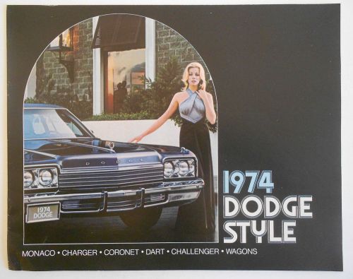 1974 original dodge all model sales brochure challenger charger dart coronet