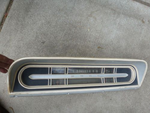Vintage ford f100 speedometer instrument cluster dash bezel 1967 - 72 oem