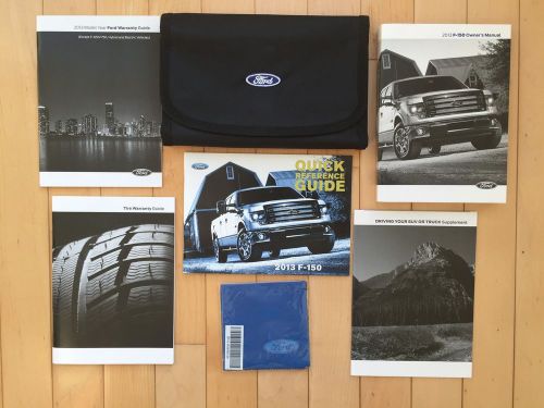2013 ford f-150 owners manual 570 pages w/ case oem set same day ship