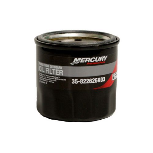 Mercury new oem 4 four stroke engine oil filter 35-822626k03, 851847a02 822626t1