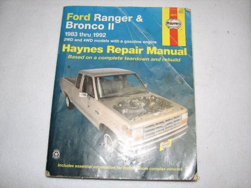 Ford ranger &amp; bronco ii  auto repair manual
