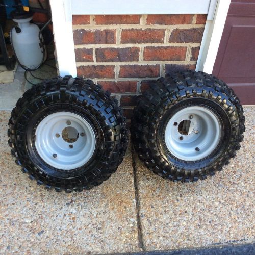 Club car precedent knobby tires and wheels