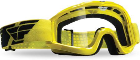 Fly racing yellow focus adult helmet goggles dirt bike mx