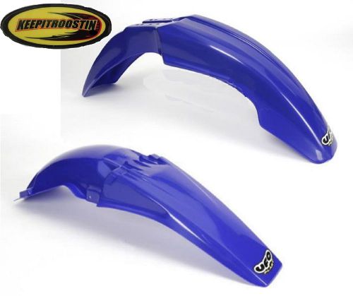 Ufo blue front and rear fender plastic kit fits yamaha yz400 1998-1999 yz