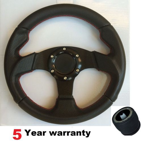 280mm sports racing steering wheel and boss kit fit vauxhall corsa b astra opel