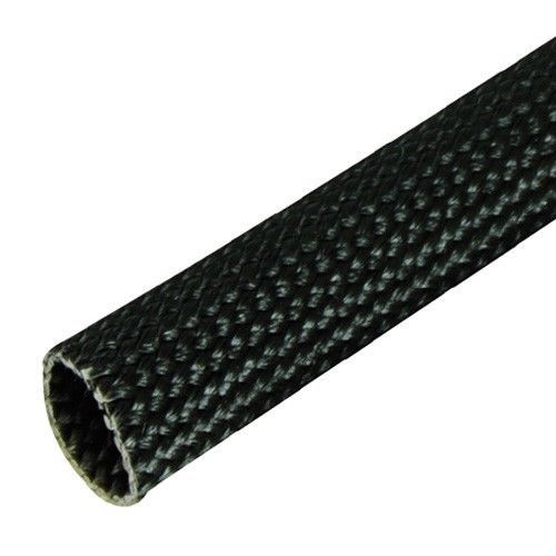 Black fiberglass, high temperature braided loom, 3/4&#034; (50 ft.)