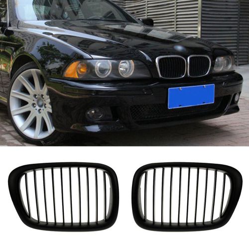 Black paint front hood kidney sport grills fit for bmw e39 5 series 1995-2004