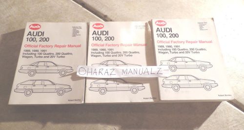 1989 1990 1991 audi 100 200 quattro wagon turbo 20v service repair manual oem