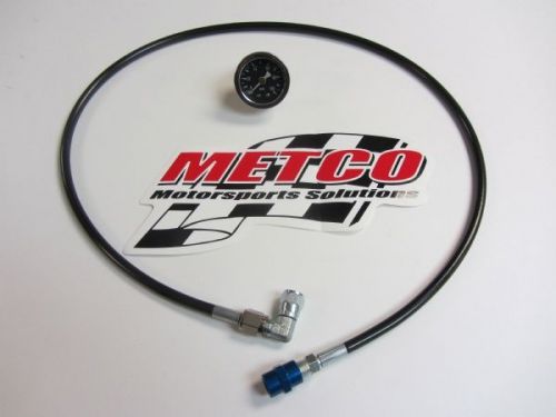Metco mfp0003 universal cowl mount fuel pressure gauge -clr