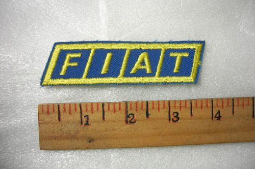 Fiat embroidered patch looks vintage