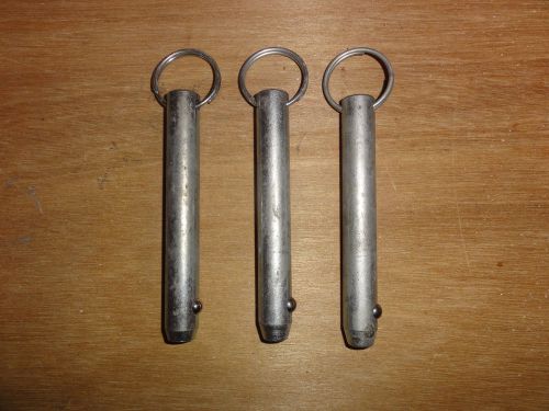 3/4&#034; x 4-1/4&#034; grip steel ring handle ball lock quick release pin