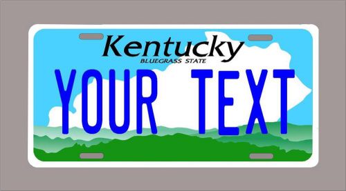 Kentucky custom novelty license plate-your name or text 6&#034;x12&#034;-free shipping