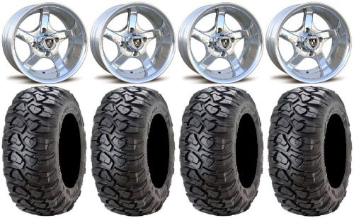 Fairway alloys rallye wheels 12&#034; 23x10-12 ultracross tires e-z-go &amp; club car