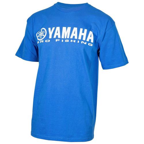 Yamaha pro fishing s/s t-shirt in yamaha blue - size large - brand new