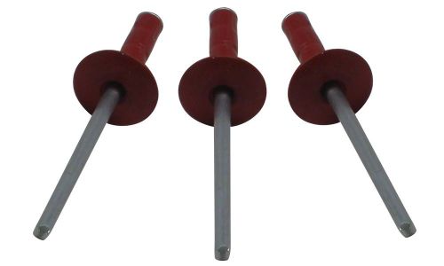 Multi grip 1/8&#034; red large head pop rivet 250ct 1/8 racing fasteners imca usmts