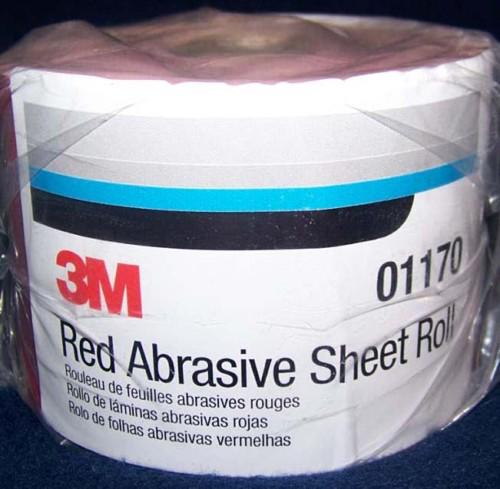 3m red stikit continuous sheet roll sandpaper 180 grit