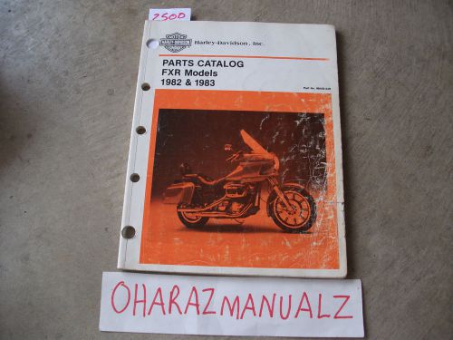 1982 1983 harley davidson fxr 99439-83b oem parts catalog manual