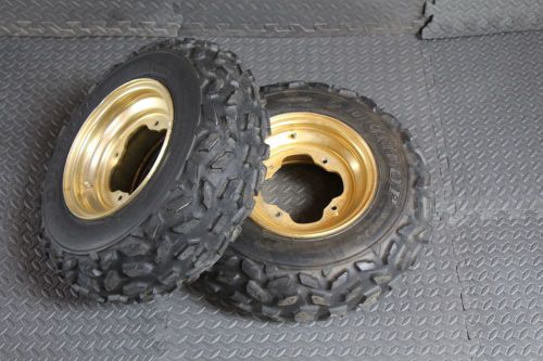 Dunlop kt764 front tires aluminum wheels rims yamaha banshee yfz450 raptor a-92