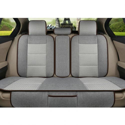 Car rear seat cushion cover linen four seasons for 5 seat car new