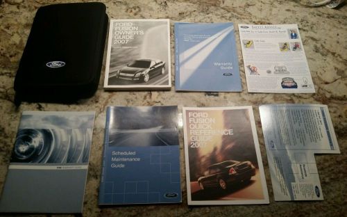 2007 ford fusion owners manual with case