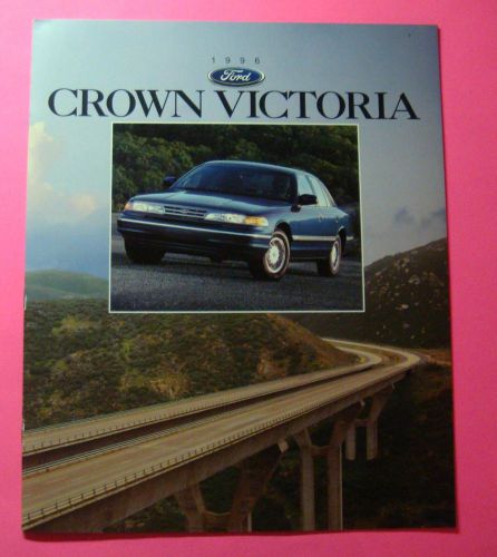 1996  ford crown victoria  showroom sales brochure  12-pages.