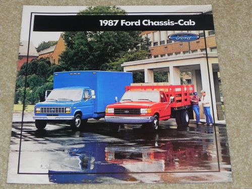 1987 ford chassis cab truck dealer sales brochure nos from ford dealer
