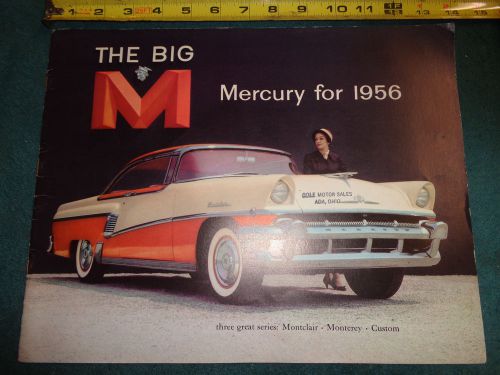 1956 mercury prestige sales brochure / nice original big dealership catalog