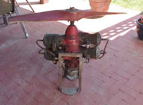 Vintage wwii era mcculloch 2 cycle drone engine with prop military gyrocopter