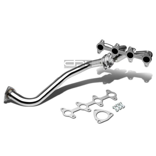 94-04 chevy s-10 s10 gmc sonoma 2.2l stainless steel exhaust chrome header+bolt
