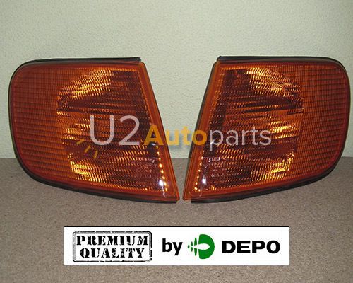 Audi 100 c4 90-94 corner light yellow turn signals left+right pair depo