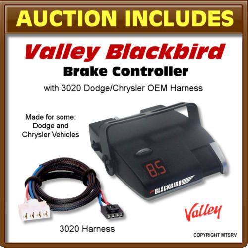 Valley blackbird trailer brake controller w/3020 dodge oem harness - new control