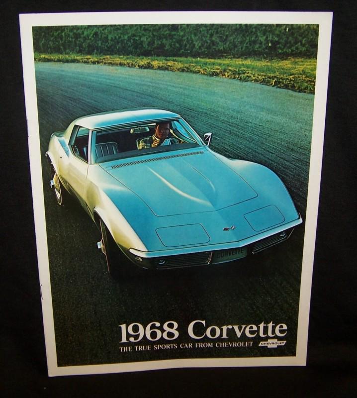 1968 corvette dealer sales brochure original in nice condition 12 pages 8" x 11"