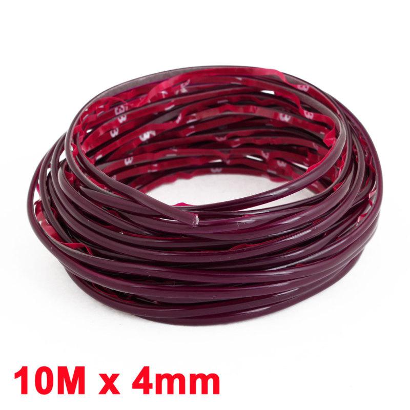 10m x 4mm purple flexible plastic moulding trim strip for auto car