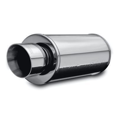 Magnaflow muffler with tip 2.25" inlet/4" outlet stainless steel polished ea