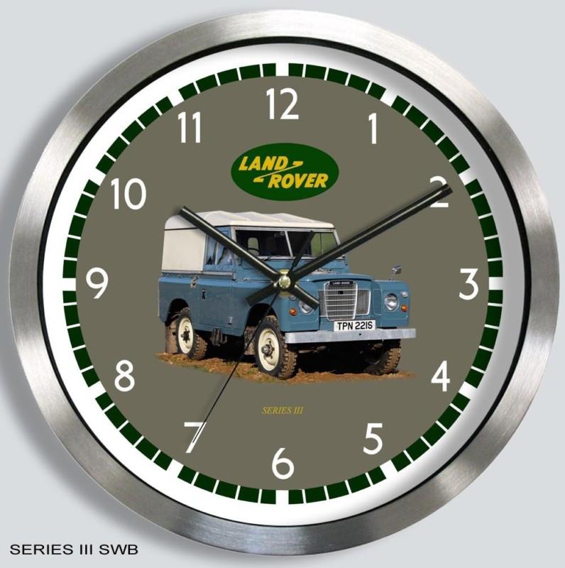 Land rover series iii swb metal wall clock series 3