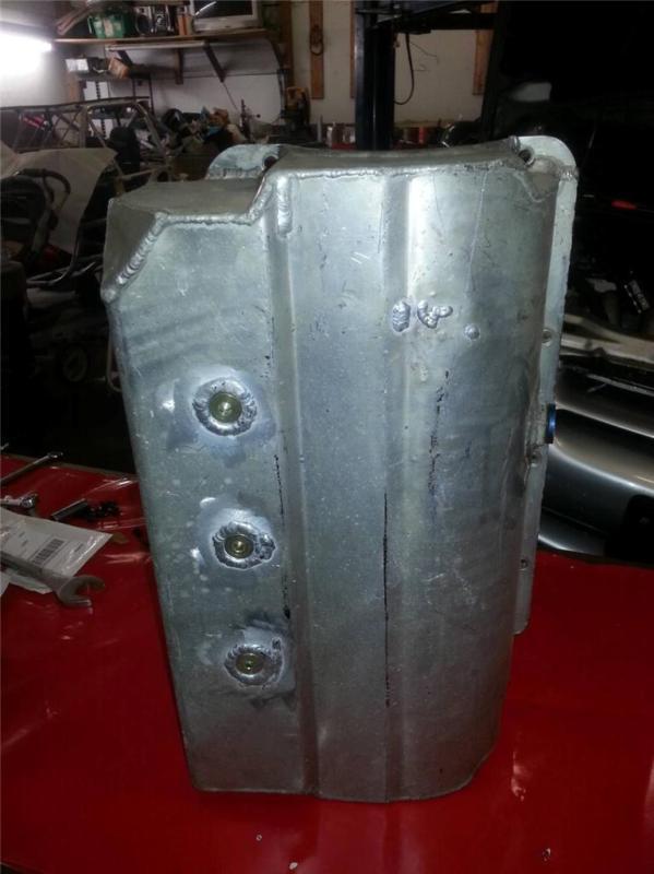 Aluminum dry sump oil pan small block chevy sbc imca late model canton olsen