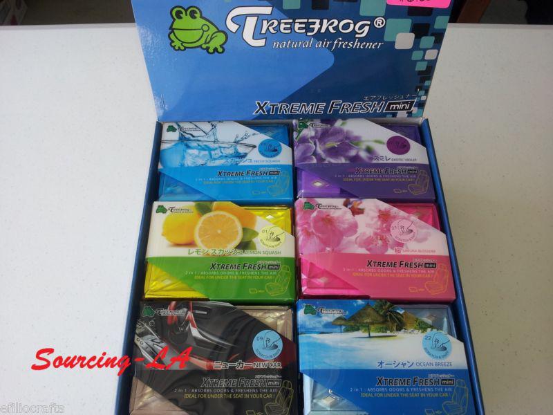 Tree frog natural air freshner xtreme fresh mini (tree frog) 6 pcs assorted