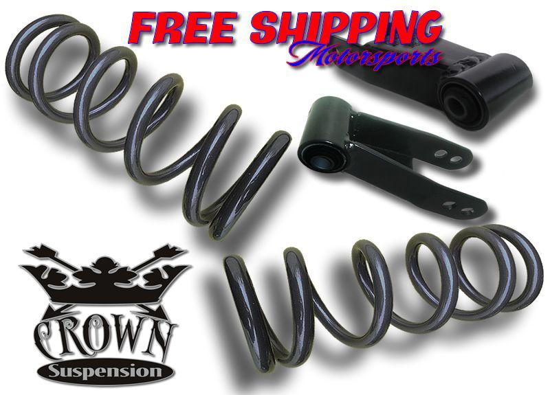 Crown suspension 1988-1998 c1500 v6 1"-2" lowering drop kit coils shackles