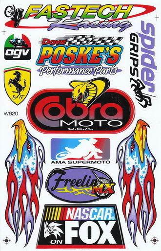 Sgg-st25 sticker decal motorcycle car bike racing tattoo moto motocross logo