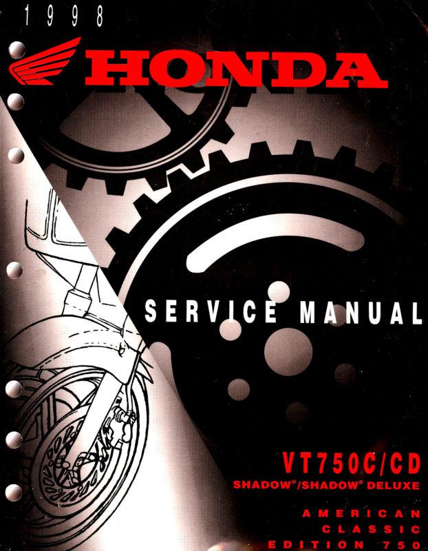 1998 honda vt750c / cd shadow vlx deluxe ace motorcycle service manual -vt 750 c