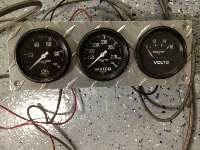 Used multi function gauge cluster - oil, water, volts