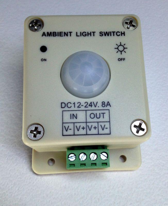 Led lighting ambient light switch 12 - 24 volt dc rv trailer motor home camper