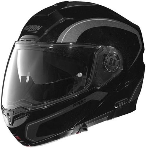 New nolan n104 modular action adult helmet, black/anthracite, small
