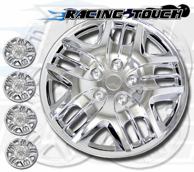 4pcs set 15" inches metallic chrome hubcaps wheel cover rim skin hub cap #025