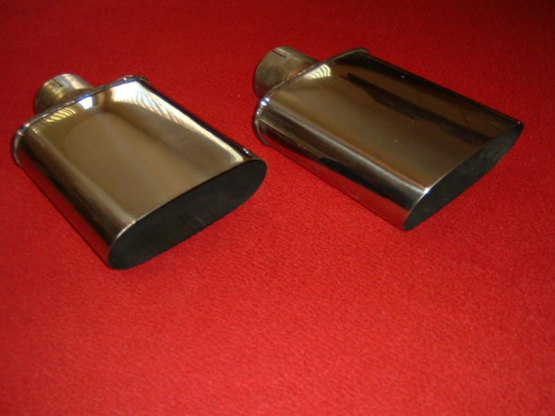 Gmmg stainless steel oval exhaust tips