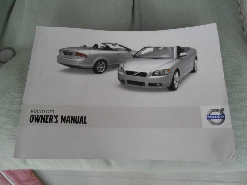 Owner's manual for 2009 volvo c70