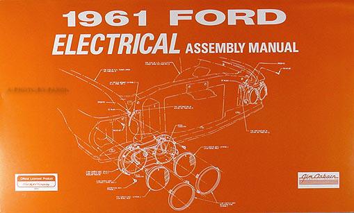 1961 ford electrical wiring assembly manual galaxie fairlane starliner sunliner