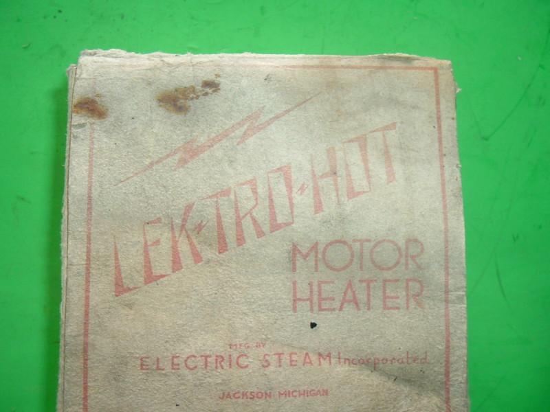 Vintage electric lower hose engine heater nos flathead ,buick, hudson chev, olds