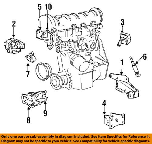 Mopar oem 4295265 engine torque strut mount-side mount