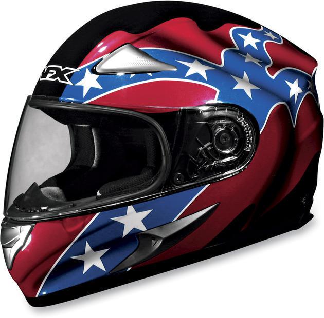 Afx fx-90 rebel motorcycle helmet black md/medium